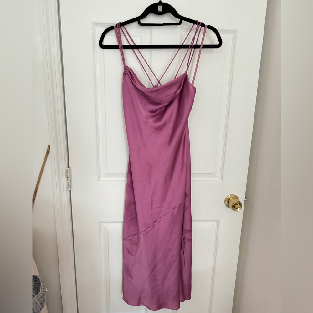 Fame and Partners Strappy Cowl Midi Dress 0